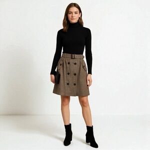 Mango - Crinkled Full Midi Skirt